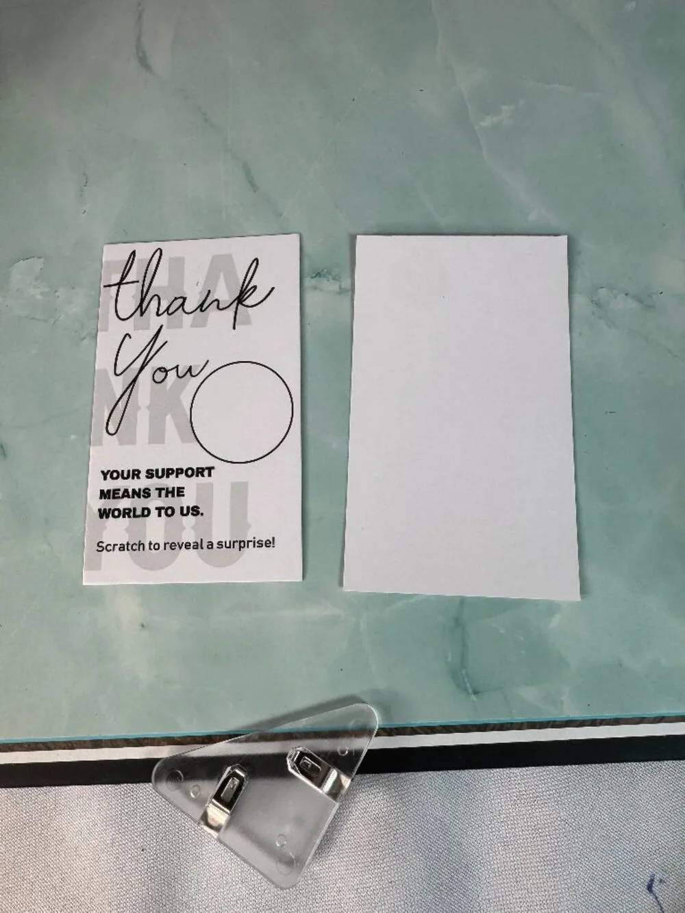 ★ 50 Scratch-Off Thank You Cards Customer Appreciation Surprise Reveal